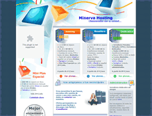 Tablet Screenshot of minervahosting.com
